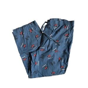 Life is Good BBQ Print Pajama Pants (Blue) - Size XL